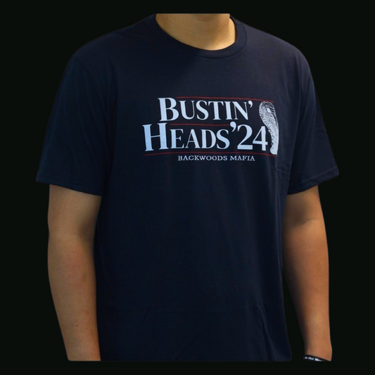 Bustin’ Heads ‘24 Navy/White Shirt