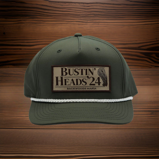 Bustin' Heads Moss Green Rope Hat