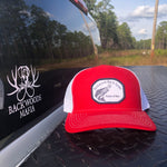 Backwoods Bait and Tackle Red Snapback